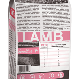 Blitz Sensitive «Ягнёнок» сухой корм для взрослых кошек