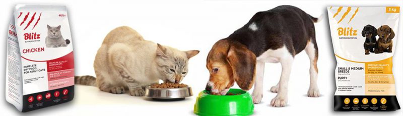 Blitz — корм животным всех пород и возрастов