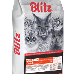 Blitz Classic «Домашняя птица» сухой корм для взрослых кошек