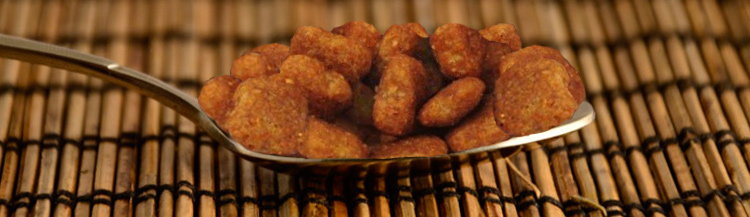 Сколько грамм сухого корма в столовой ложке?