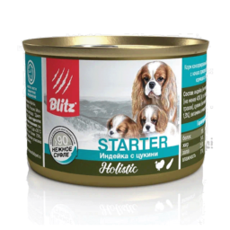 Blitz Holistic «Индейка с цукини» консервированный корм-стартер для щенков, беременных и кормящих сук