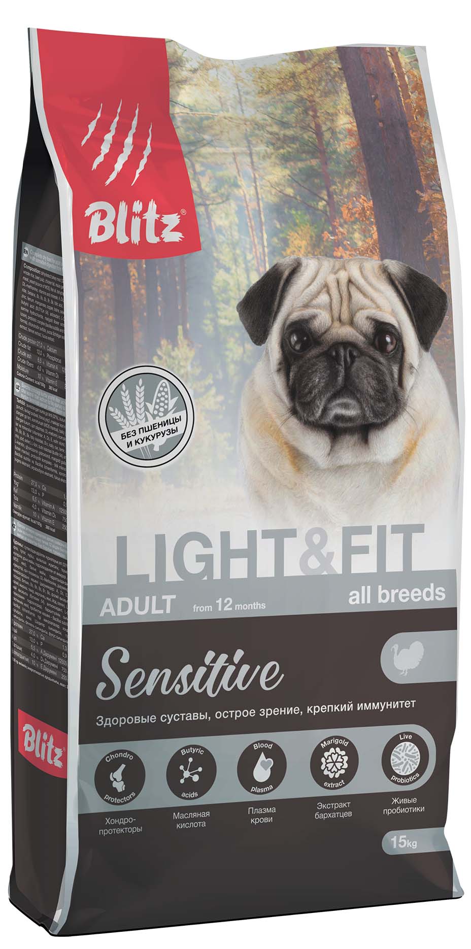Blitz Sensitive Light & Fit сухой корм для взрослых собак с лишним весом Blitz Sensitive Light & Fit сухой корм для взрослых собак с лишним весом