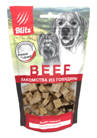 BLITZ сублимированное лакомство для собак «ВЫМЯ ГОВЯЖЬЕ»