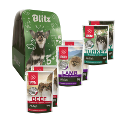 Blitz Holistic Ассорти 5 + 1 набор влажных кормов для собак без курицы и зерна