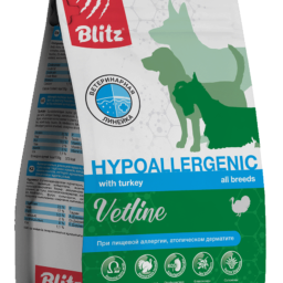 Blitz Vetline Hypoallergenic сухой полнорационный диетический корм для собак при аллергии и атопическом дерматите