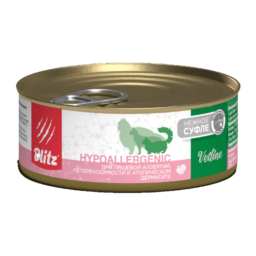 Blitz Hypoallergenic влажный корм для кошек при пищевой непереносимости, аллергии и дерматите Blitz Hypoallergenic влажный корм для кошек при пищевой непереносимости, аллергии и дерматите